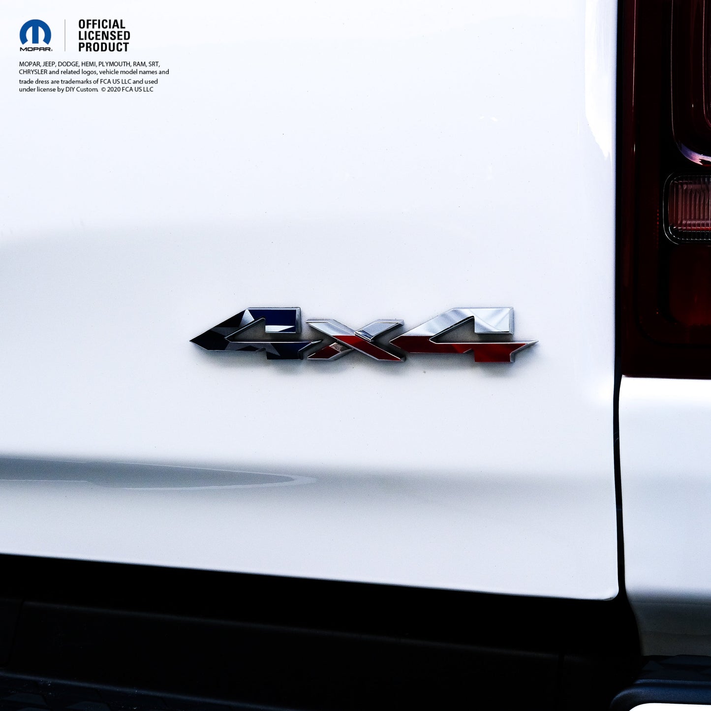 RAM 4x4 Emblem Overlay Decals TEXAS FLAG Fits 2009-2026 1500-5500