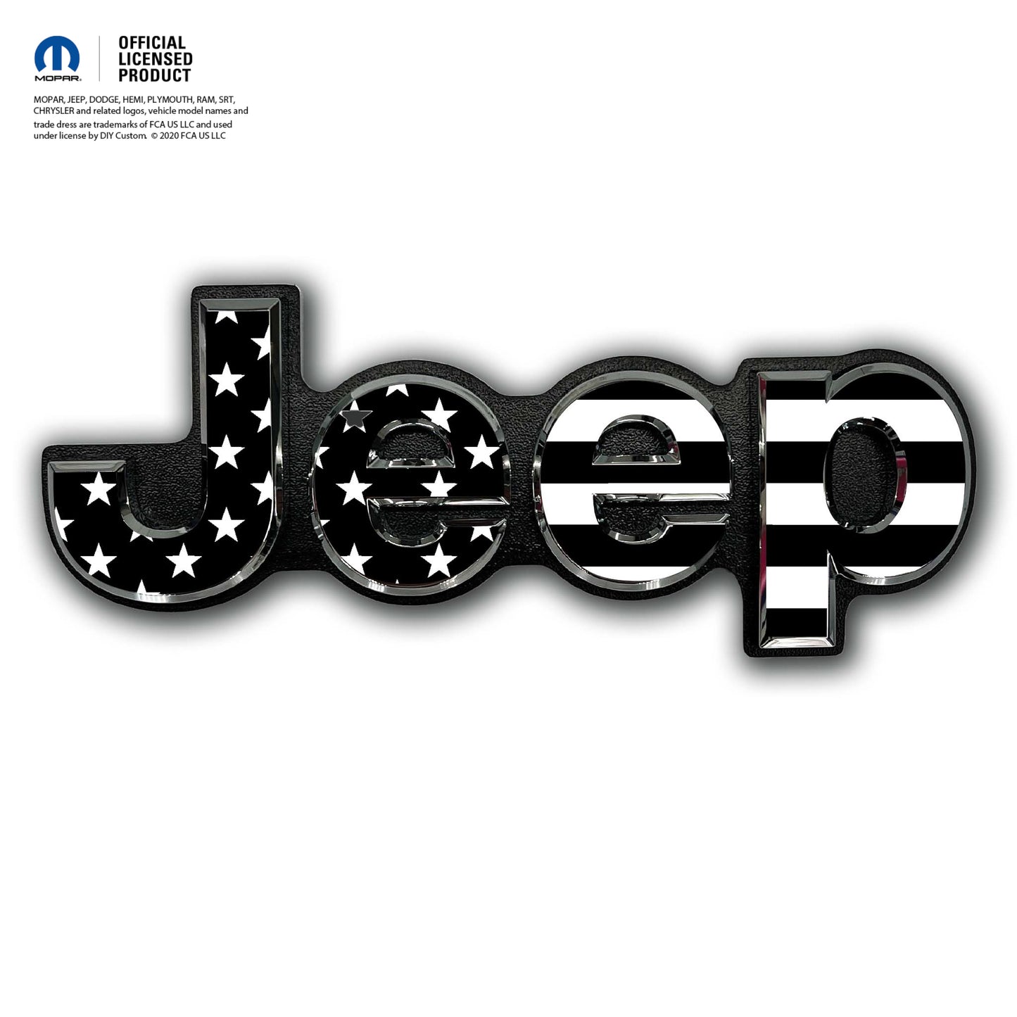 Black and White American Flag Stock