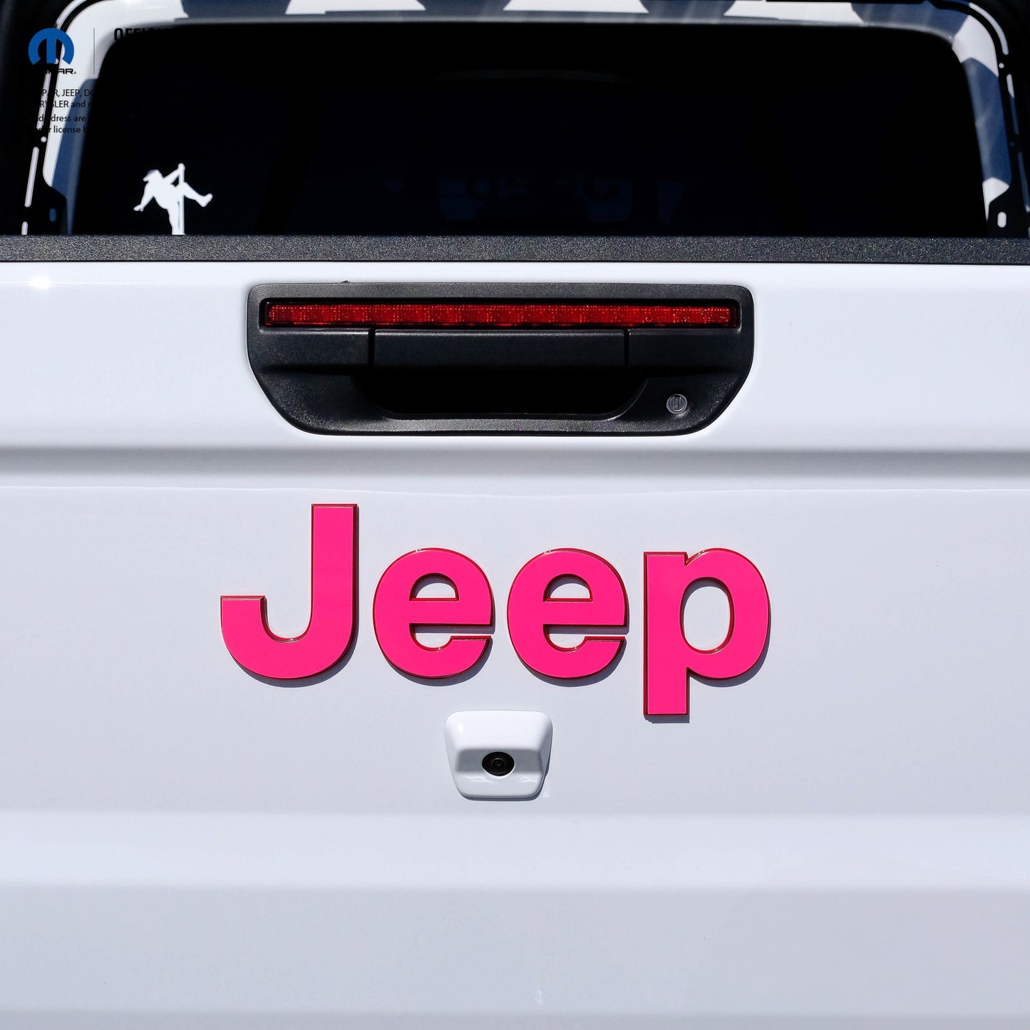 Jeep Emblem Overlay Decals Fluorescent Colors
