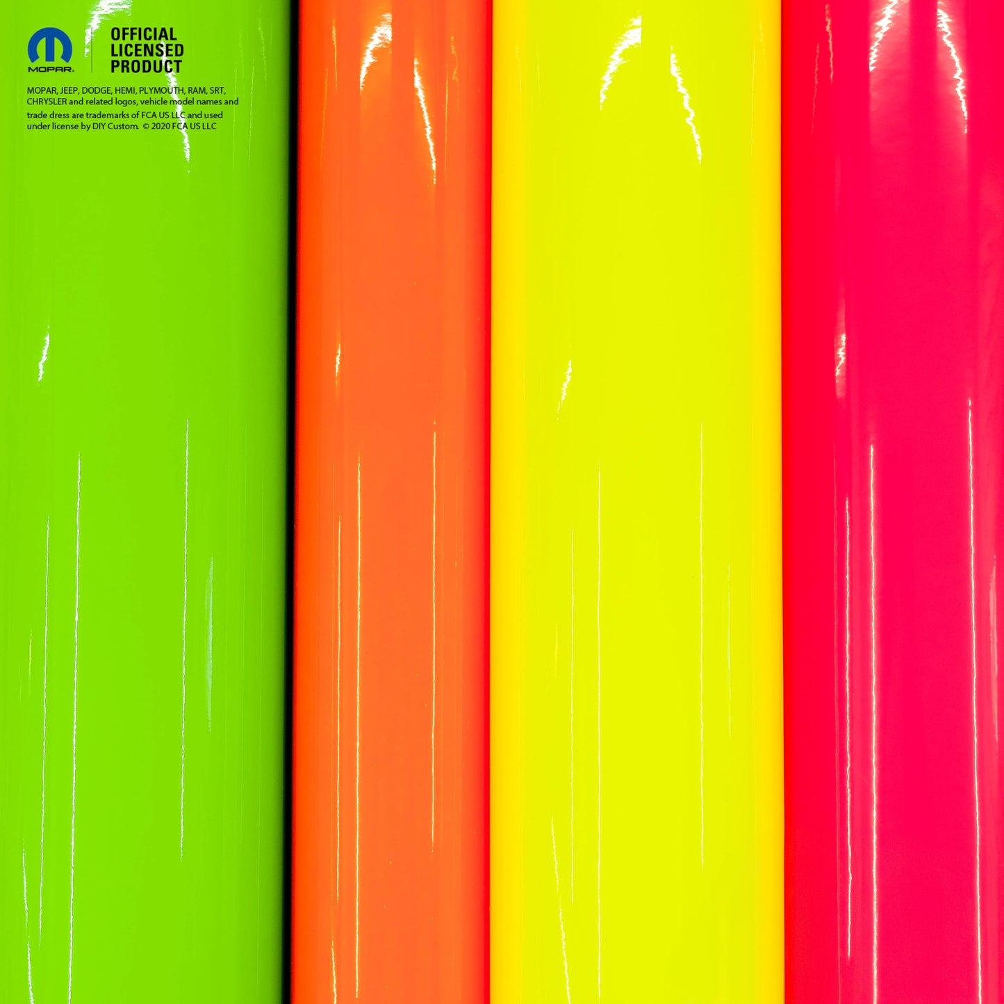 Jeep Emblem Overlay Decals Fluorescent Colors