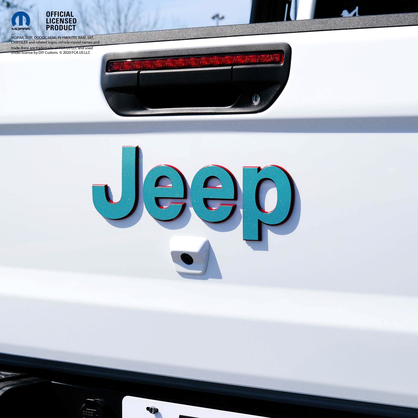 Jeep Emblem Overlay Decals Glitter