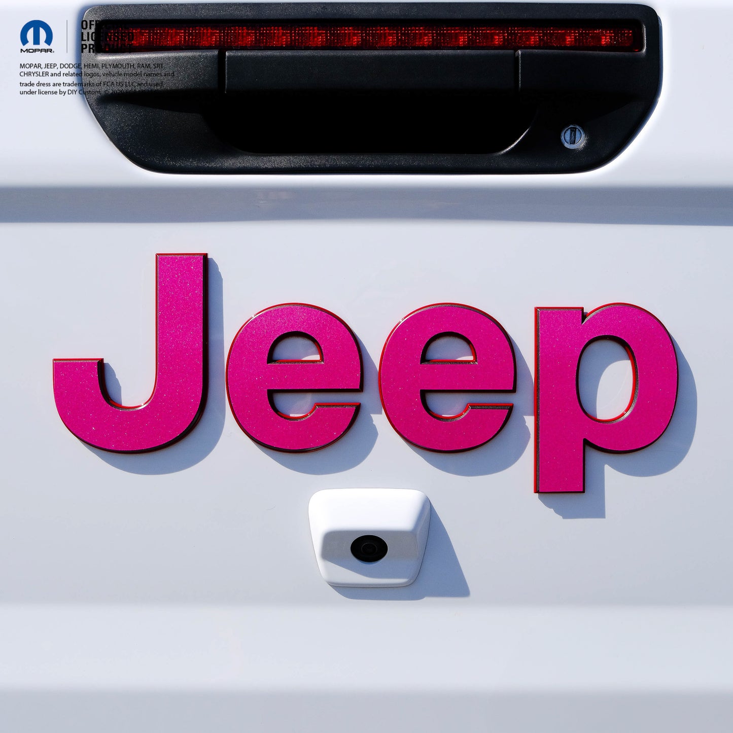 Jeep Emblem Overlay Decals All PINK