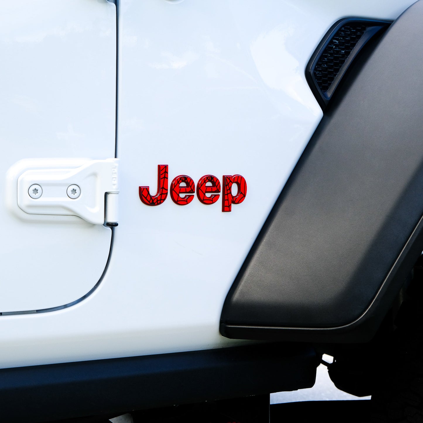 Jeep Emblem Overlay Decals -Spider Web