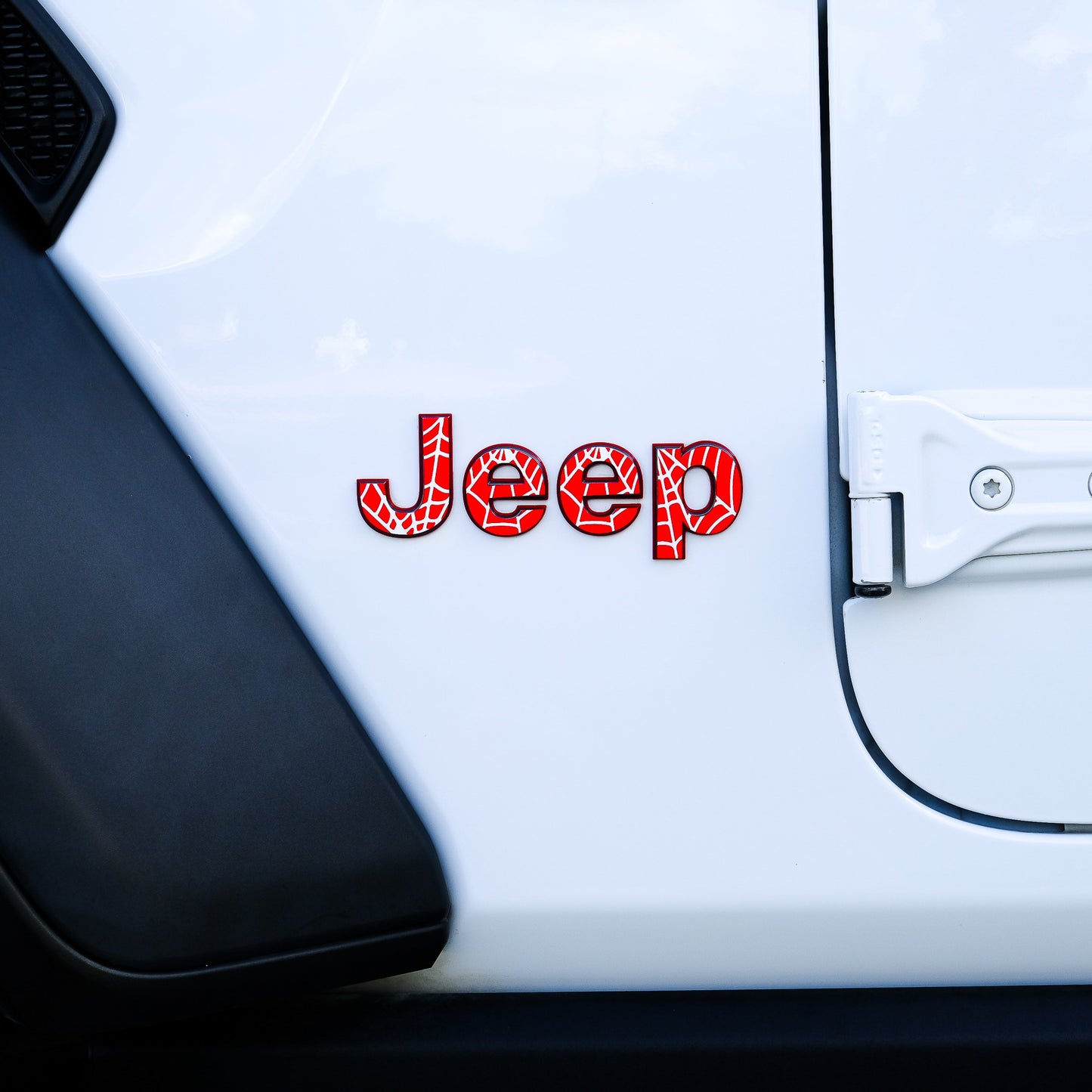 Jeep Emblem Overlay Decals -Spider Web