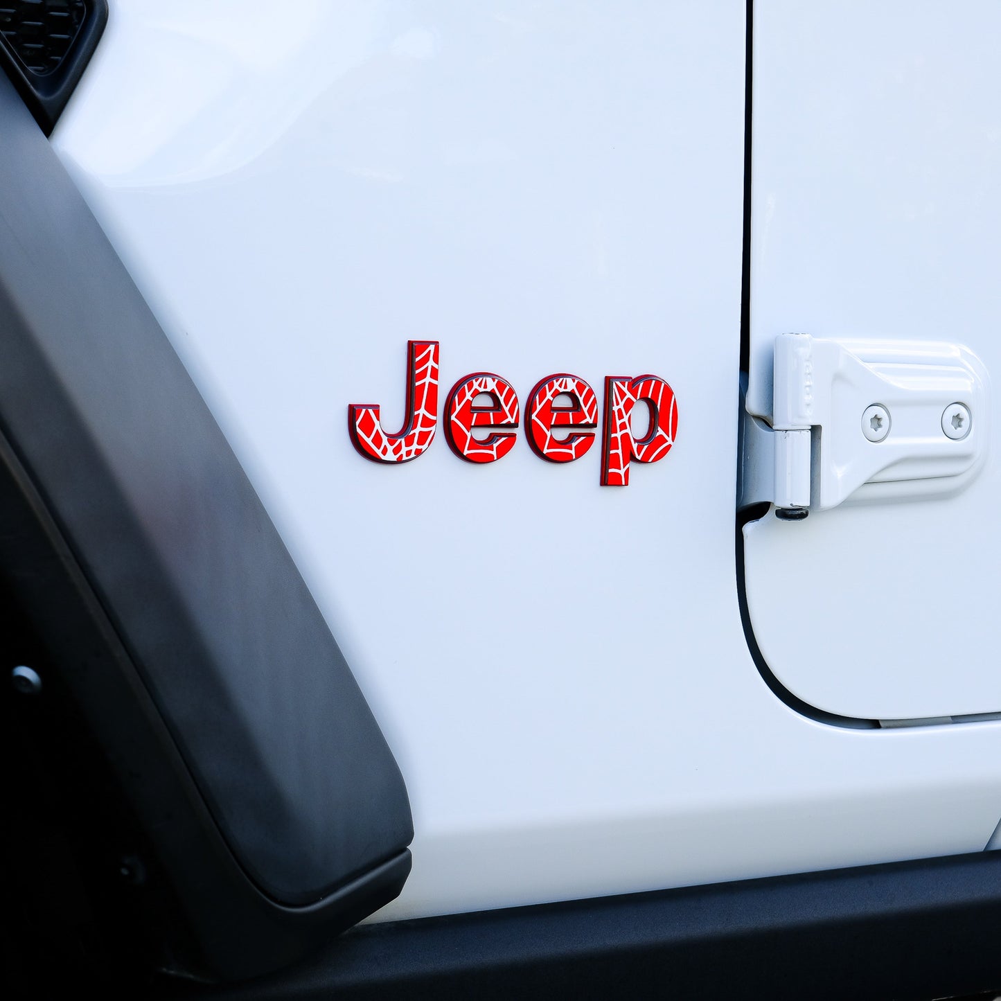 Jeep Emblem Overlay Decals -Spider Web