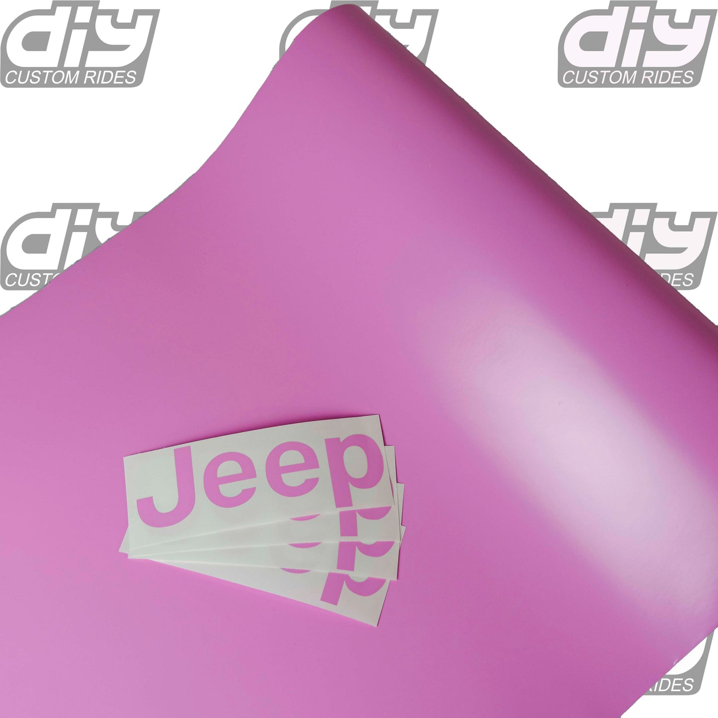 Jeep Emblem Overlay Decals All PINK