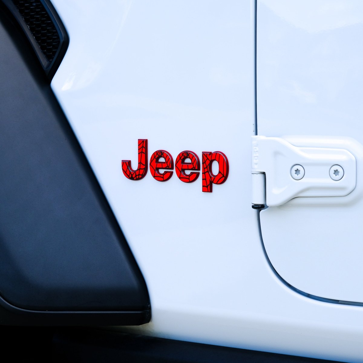 Jeep Emblem Overlay Decals - Spider Web - Tiny Wrapz