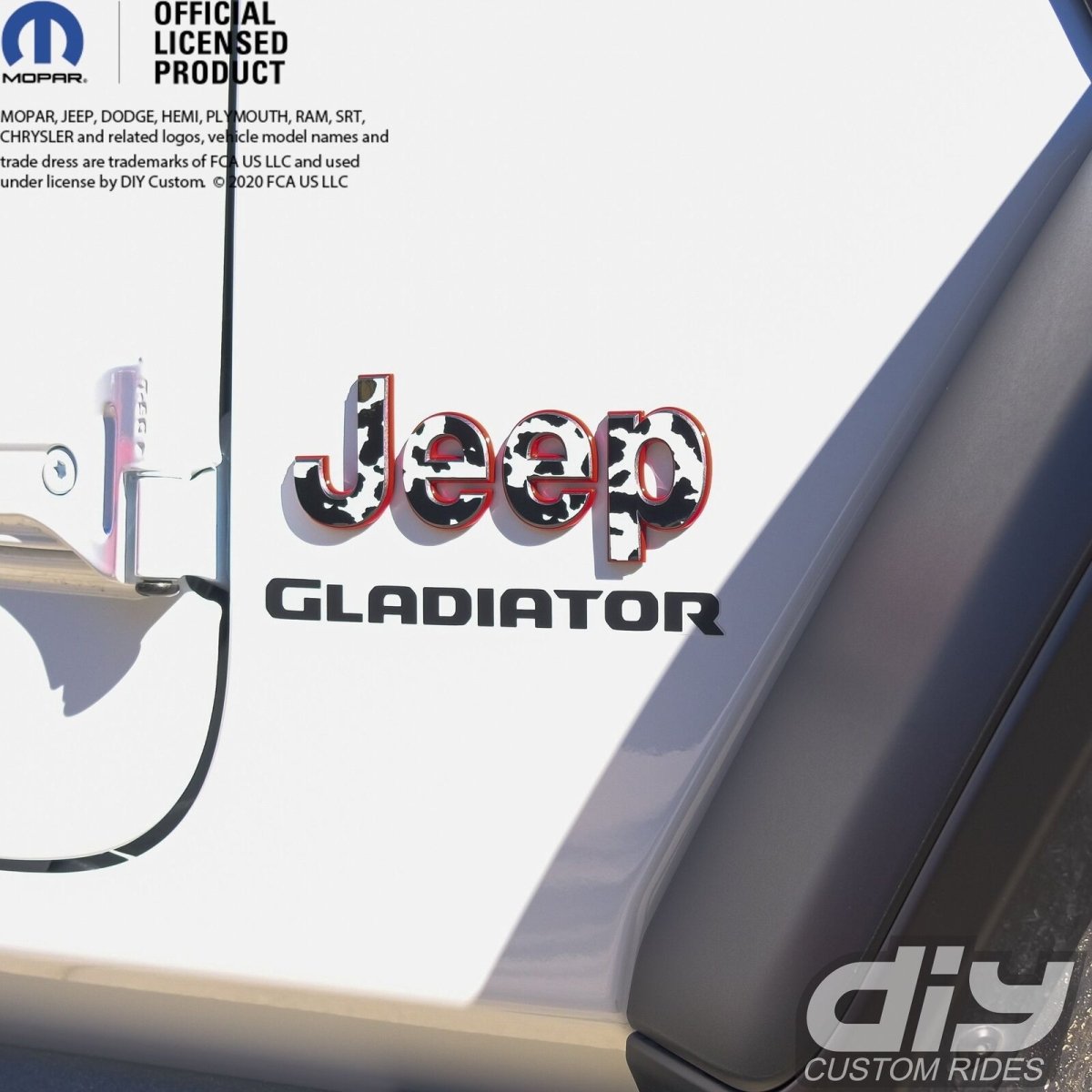 Jeep Emblem Overlay Decals - Cow - Tiny Wrapz