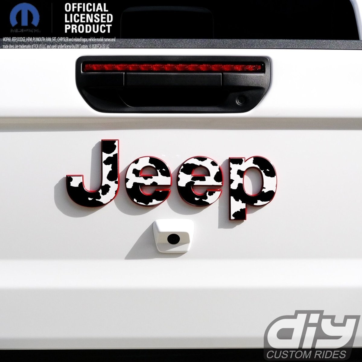 Jeep Emblem Overlay Decals - Cow - Tiny Wrapz