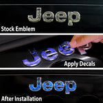Jeep Emblem Overlay Decals - Cow