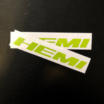 Dodge HEMI Fender Emblem Insert Overlay Decals SOLID COLOR Fits 11-19 Challenger Charger Durango