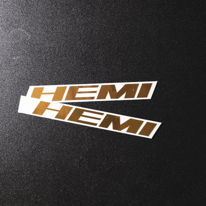 Dodge HEMI Fender Emblem Insert Overlay Decals SOLID COLOR Fits 11-19 Challenger Charger Durango