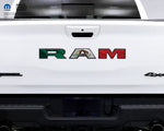 1500 RAM Tailgate Letters Overlay Decals Mexican Flag Fits 2009 - 2026 Trucks - Tiny Wrapz