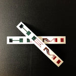 Dodge HEMI Fender Emblem Insert Decal L&R MEXICAN FLAG Fits 2020-2023 Challenger Charger Durango - Tiny Wrapz