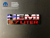 RAM 1500 HEMI Fender Emblem Overlay Decals (Pair) PUERTO RICAN FLAG Fits 2013-2023