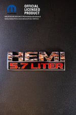 RAM 1500 HEMI Fender Emblem Overlay Decals (Pair) TRADITIONAL CAMO Fits 2013-2024