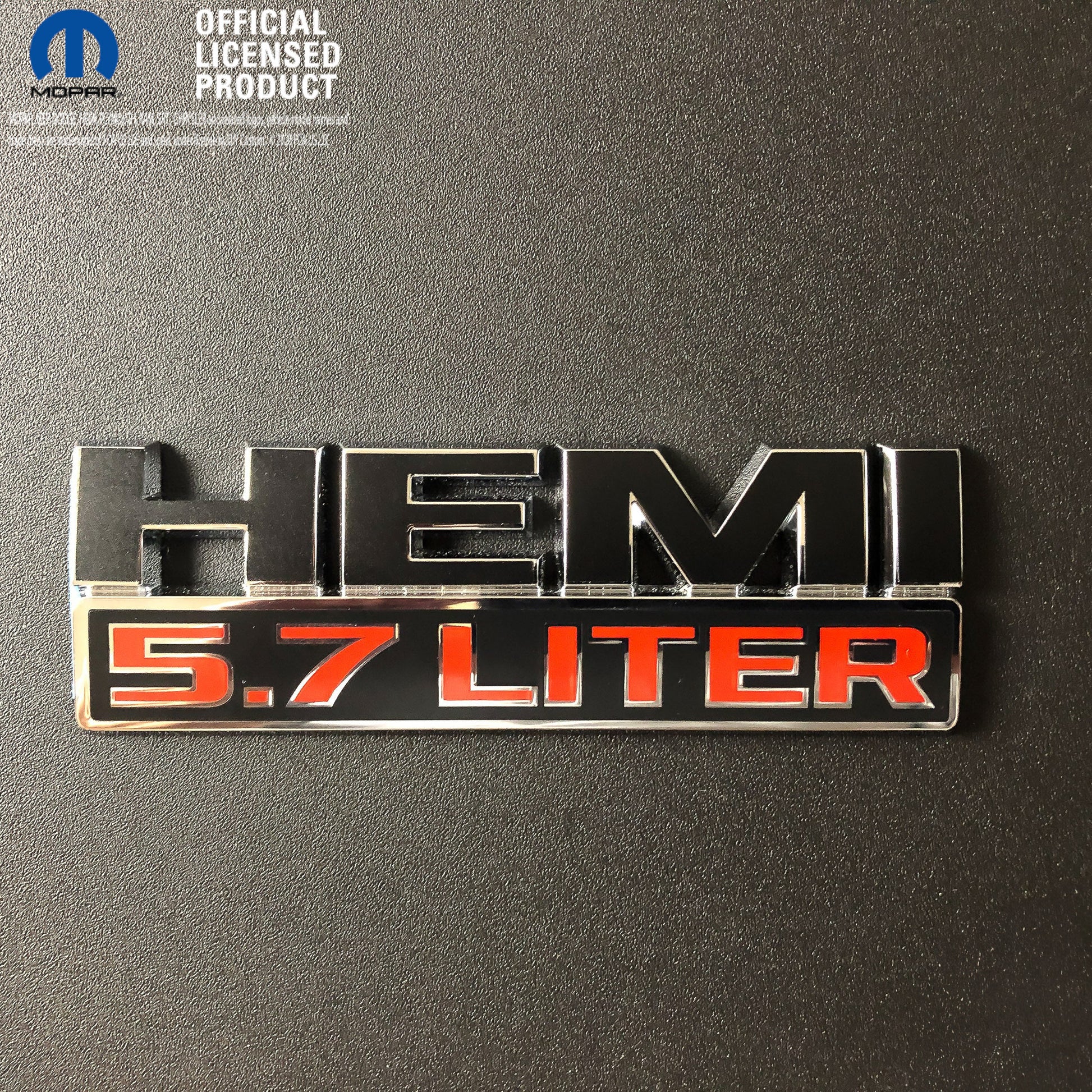 RAM Truck HEMIFender Emblem Overlay DecalSatin Black