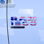 RAM Classic 1500-3500 Door Emblem Decals PUERTO RICAN FLAG Fits Fits 2009-2024 - Tiny Wrapz