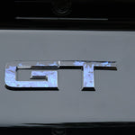 GT "Blue Fire Flames" Rear Emblem Overlay Decal Fits 2015-2023 Mustang GT - Tiny Wrapz