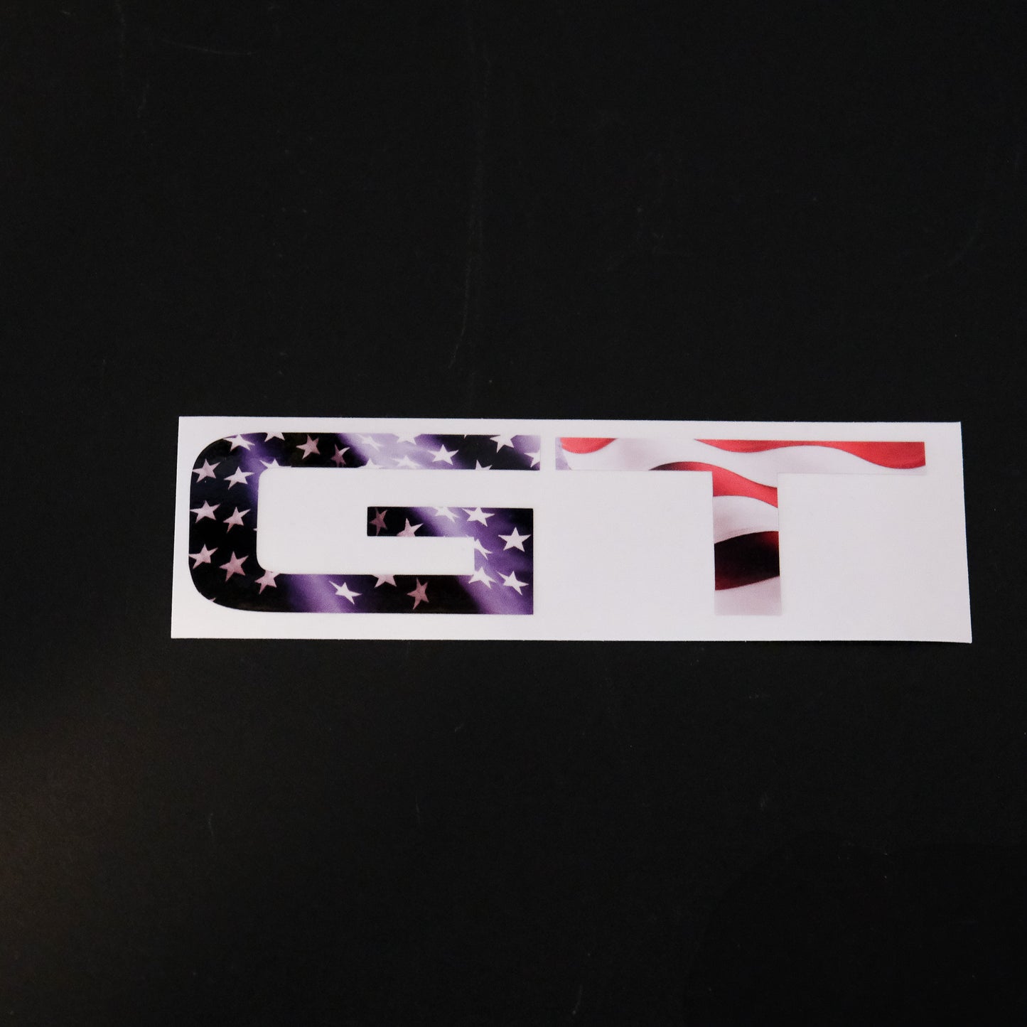 GT American Flag Rear Emblem Overlay Decal Fits 2015-2023 Mustang GT