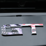 GT American Flag Rear Emblem Overlay Decal Fits 2015-2023 Mustang GT - Tiny Wrapz