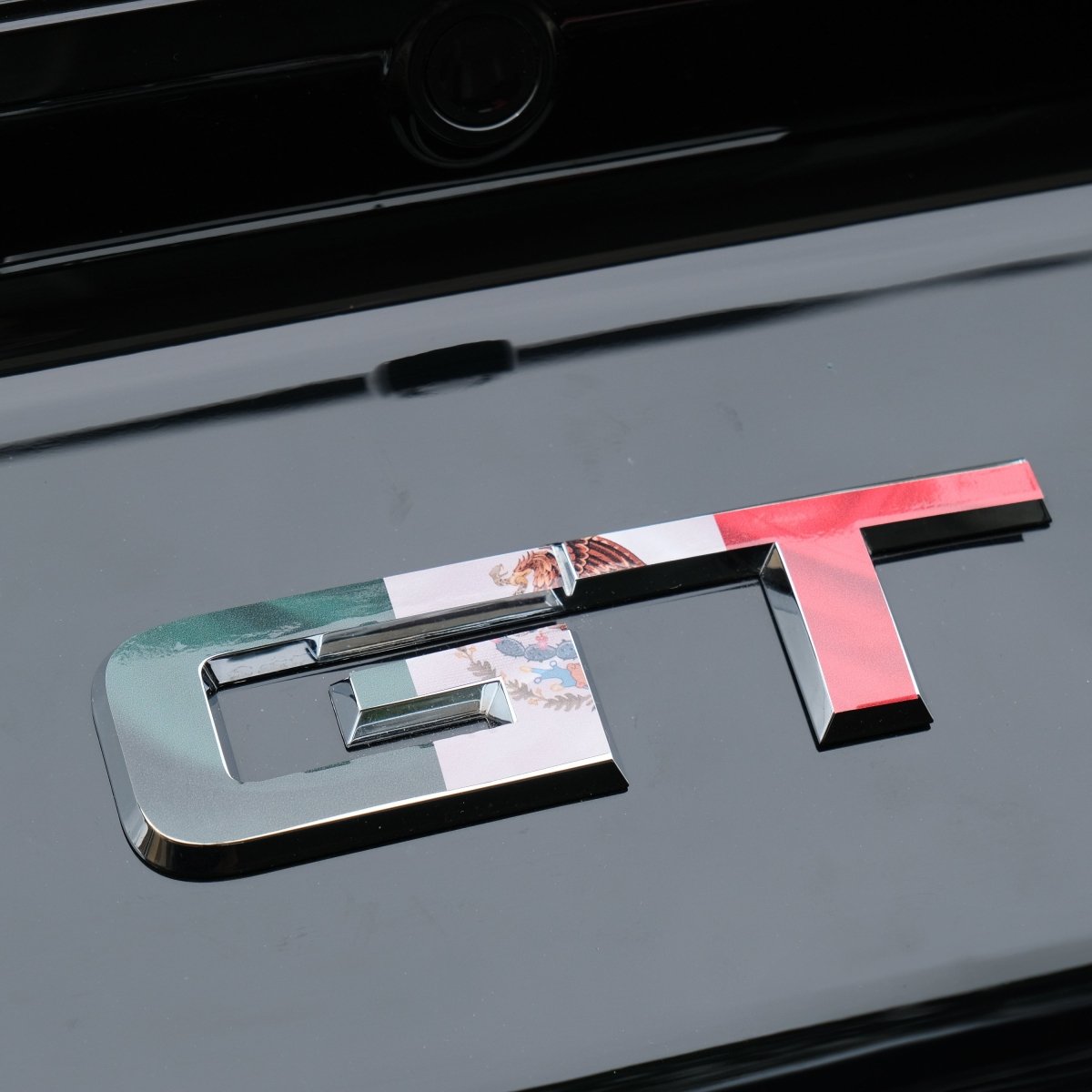 GT Mexican Flag Rear Emblem Overlay Decal Fits 2015-2023 Mustang GT - Tiny Wrapz