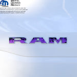 RAM Door x2 Emblem Overlay Decals L&R Purple FIRE FLAMES Fits 2019-2026 RAM Trucks - Tiny Wrapz