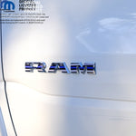 RAM Door x2 Emblem Overlay Decals L&R Thin Blue Line Flag Fits 2019-2026 RAM Trucks - Tiny Wrapz