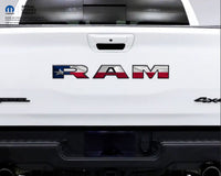 1500 RAM Tailgate Letters Overlay Decals Texas Flag Fits 2009-2026 Trucks - Tiny Wrapz