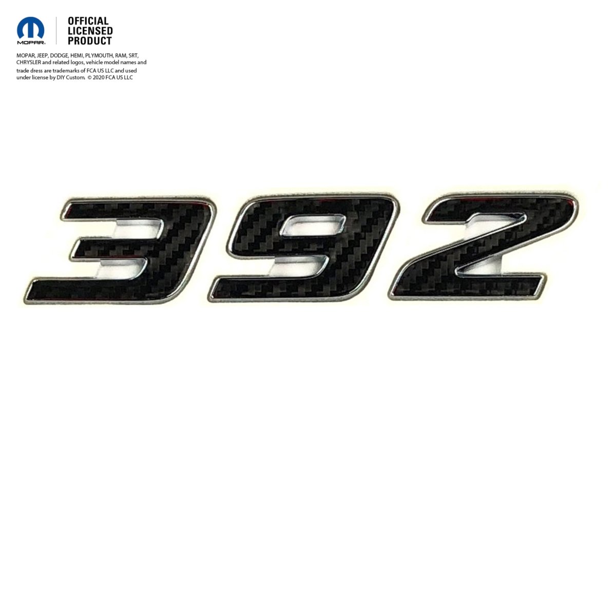 392 Fender Emblem Overlay Decals L&R CARBON FIBER Fits Dodge Challenger Charger 300 - Tiny Wrapz