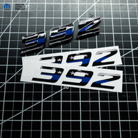 392 Fender Emblem Overlay Decals L&R THIN BLUE LINE FLAG Fits Dodge Challenger Charger 300
