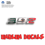 392 Fender Emblem Overlay Decals L&R MEXICAN FLAG Fits Dodge Challenger Charger 300 - Tiny Wrapz