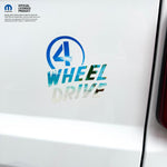 4 Wheel Drive Decal The Beach - Fits All Jeeps - Tiny Wrapz