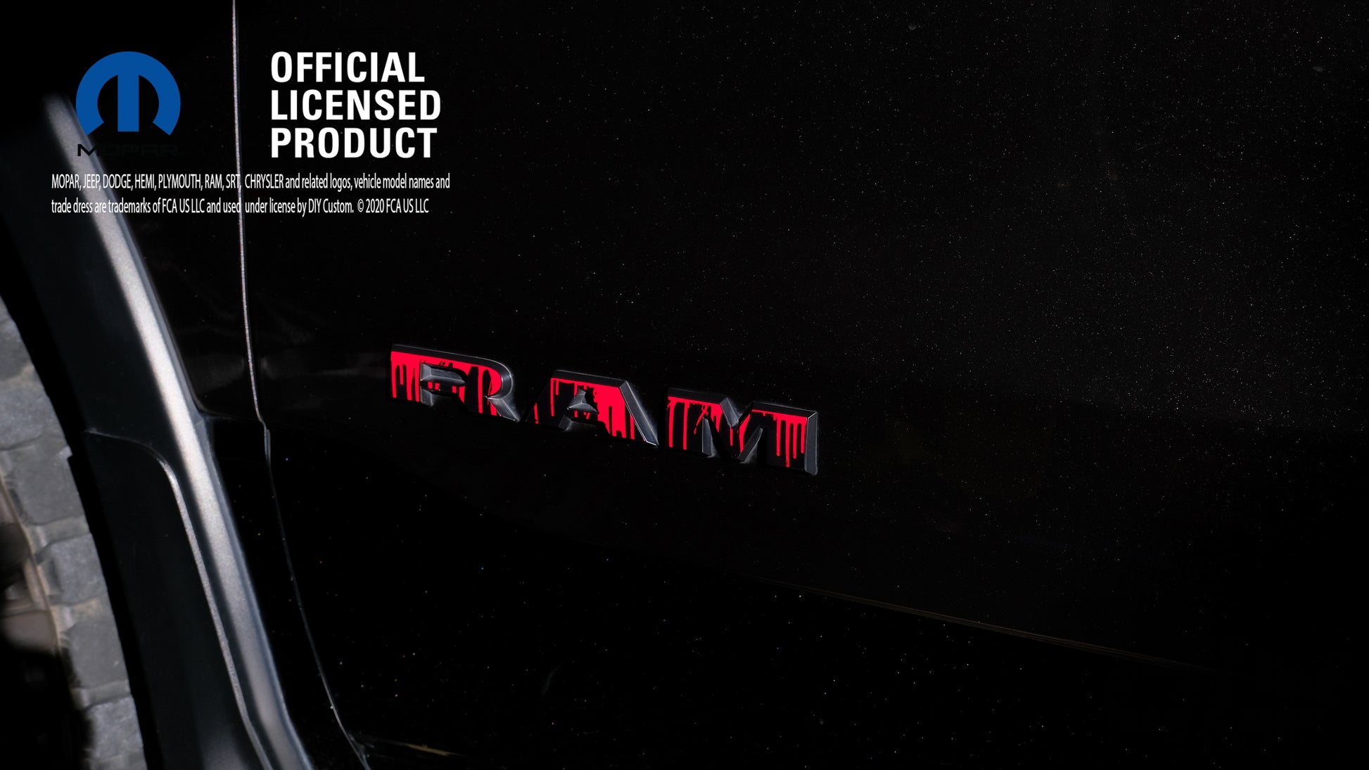 5th Gen RAM Door Dripping Red