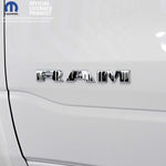 RAM Door x2 Emblem Overlay Decals DRIPPING WHITE Fits 2019-2026 RAM Trucks - Tiny Wrapz