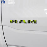 RAM Door x2 Emblem Overlay Decals DRIPPING GREEN Fits 2019-2026 RAM Trucks - Tiny Wrapz