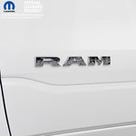 RAM Door x2 Emblem Overlay Decals L&R GRAYSCALE FIRE FLAMES Fits 2019-2026 RAM Trucks - Tiny Wrapz