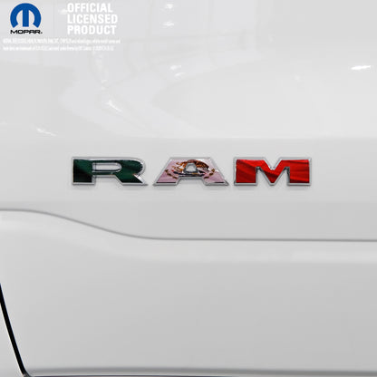 5th Gen RAM 1500 Door Waving Mexican Flag