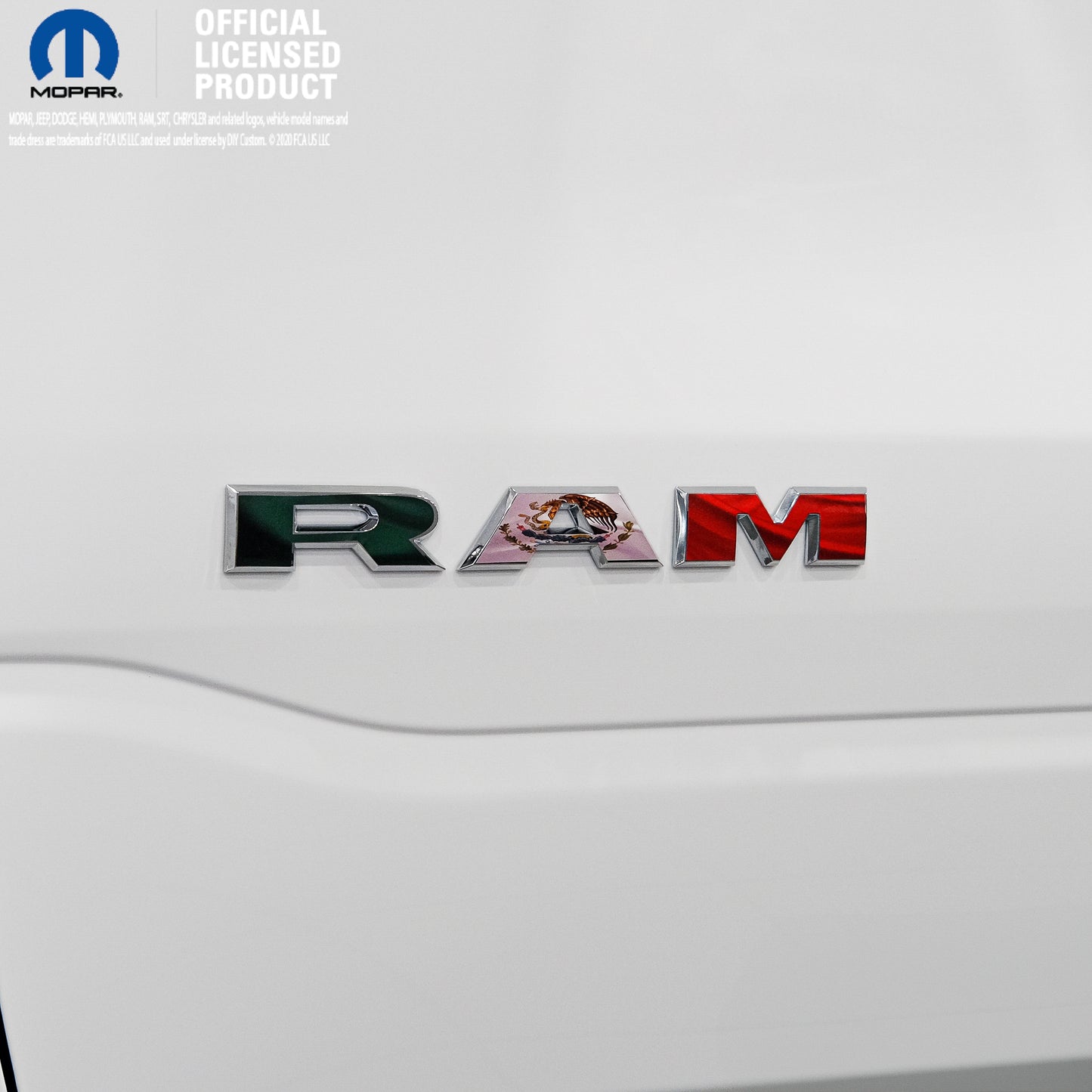 5th Gen RAM 1500 Door Waving Mexican Flag