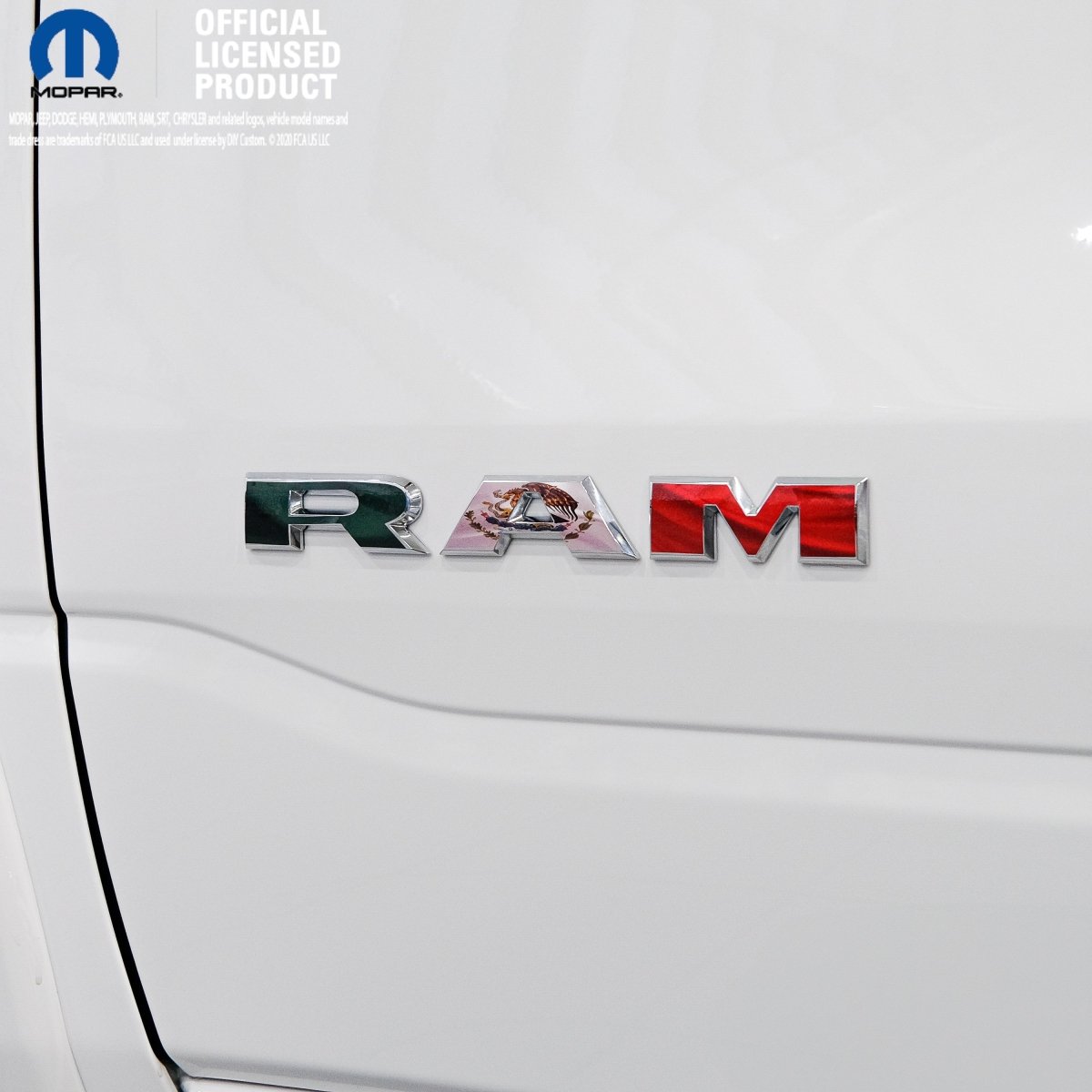 5th Gen RAM 1500 Door Waving Mexican Flag