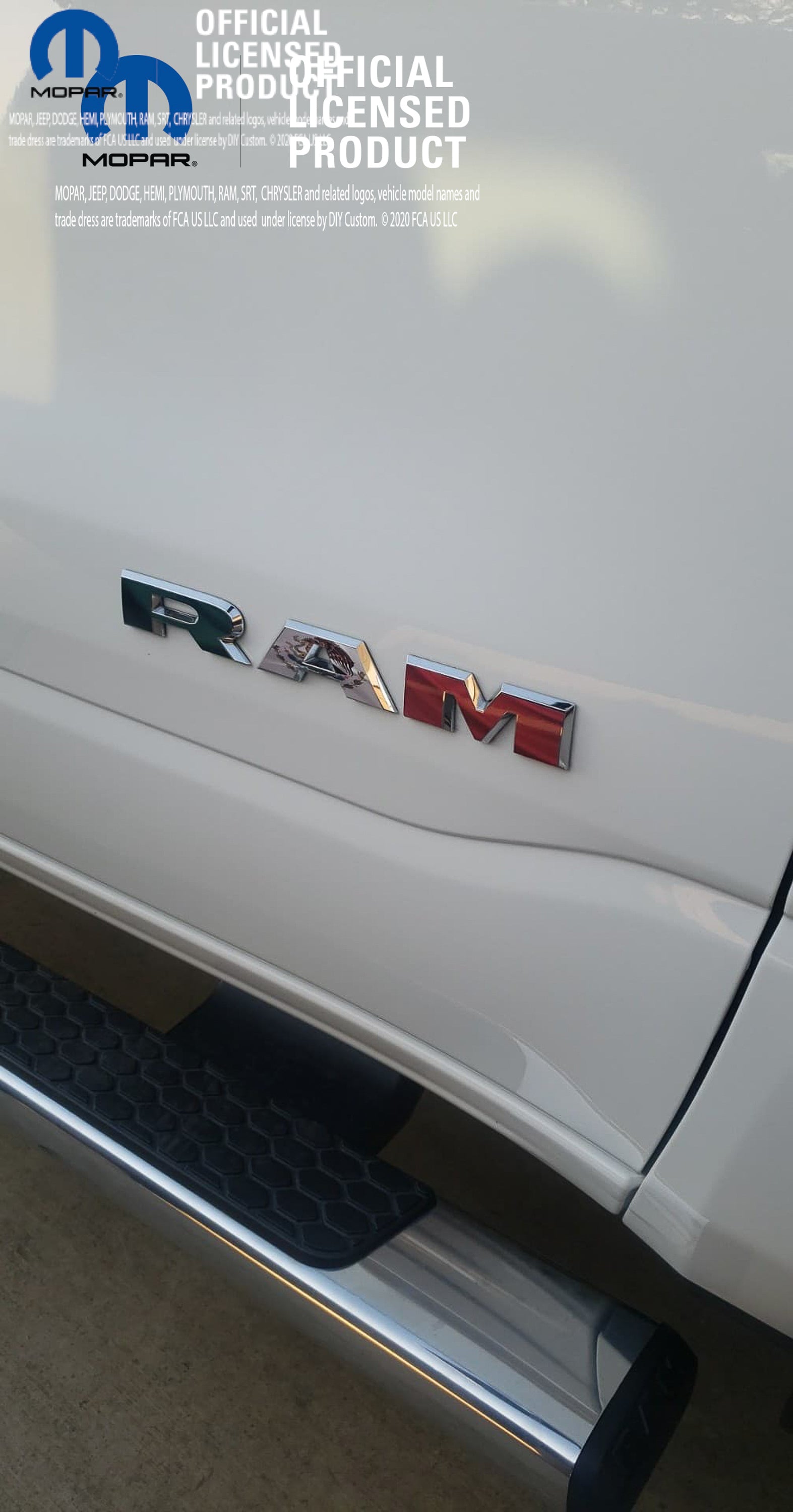 5th Gen RAM 1500 Door Waving Mexican Flag