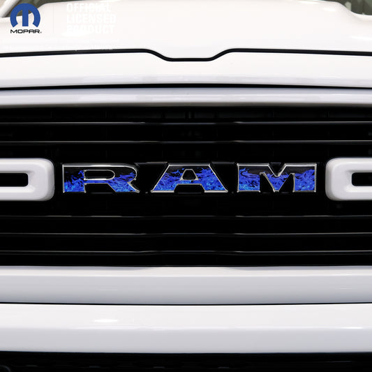 5th Gen RAM 1500 Grill Blue Flames