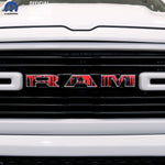 RAM Grill Emblem Overlay Decals DRIPPING RED Fits 2009-2026 1500-5500 - Tiny Wrapz