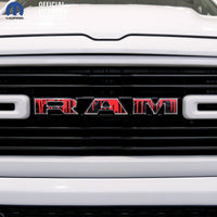 RAM Grill Emblem Overlay Decals DRIPPING RED Fits 2009-2026 1500-5500 - Tiny Wrapz