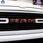 RAM Grill Emblem Overlay Decals DRIPPING RED Fits 2009-2026 1500-5500 - Tiny Wrapz