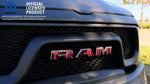 RAM Grill Emblem Overlay Decals DRIPPING RED Fits 2009-2026 1500-5500 - Tiny Wrapz
