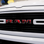 RAM Grill Emblem Overlay Decals DRIPPING RED Fits 2009-2026 1500-5500 - Tiny Wrapz