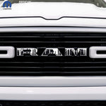 RAM Grill Emblem Overlay Decals DRIPPING WHITE Fits 2009-2026 1500-5500 - Tiny Wrapz