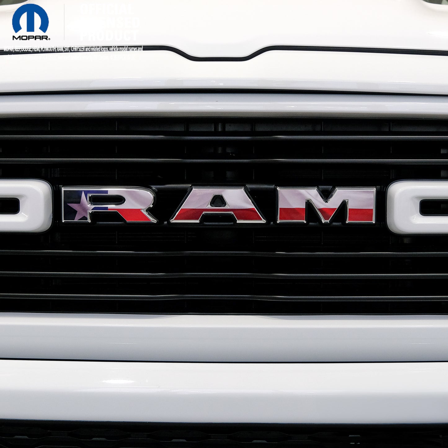 5th Gen RAM 1500 Grill Texas Flag