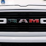 RAM Grill Emblem Overlay Decals WAVING MEXICAN FLAG Fits 2009-2026 1500-5500 - Tiny Wrapz